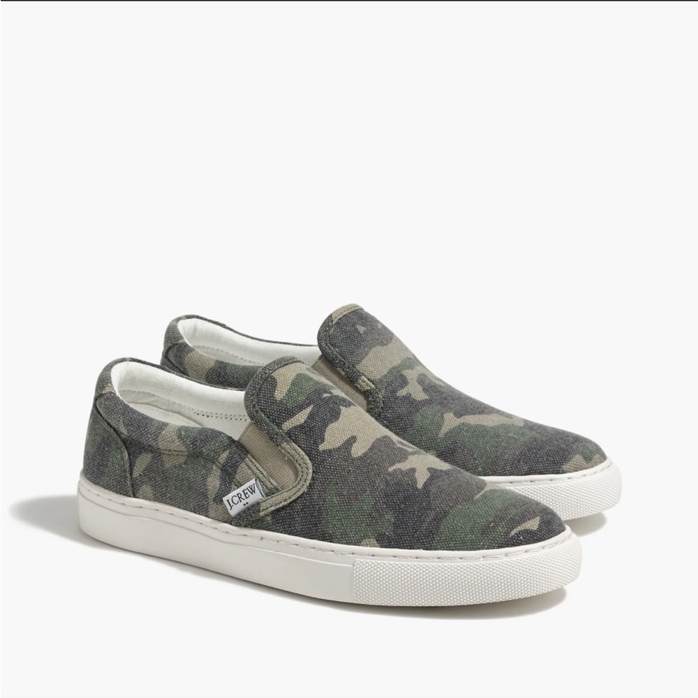 J. Crew Women's Camo Slip-on Sneakers
